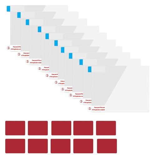 Almohadillas adhesivas de doble cara para cámara de salpicadero, 10 unidades, lámina electrostática y 10 unidades de almohadillas adhesivas de doble cara para reloj de parquímetro electrónico