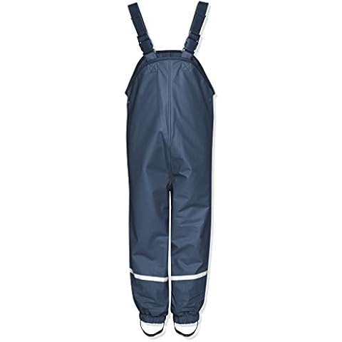 Playshoes Unisex Kinder Fleece-Trägerhose 408622, 11 - marine, 140 Cover