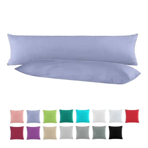 BaSaTex Doppelpack Baumwolle Renforcé Seitenschläferkissen Kissenbezug...