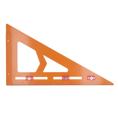 Yomiyuyr Rafter Square Carpenter Measuring Layout Tool, Rafter Square and Drilling Positioning Triangular Ruler A Carpentry Measuring Tool for Accurate Layouts