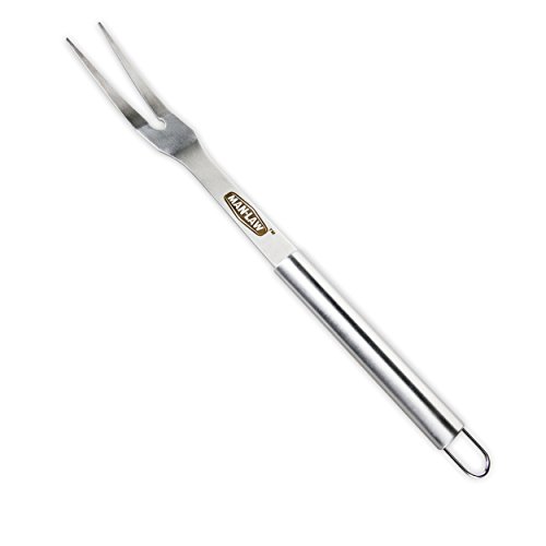 Man Law Bbq Products Man Sh2 Series 5 Piece Bbq Tool Set With 4 Bonus Steak Therms, One Size, Stainless Steel #TOP5