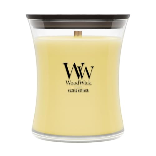Image of Woodwick Yuzu & Vetiver Medium Hourglass Candle
