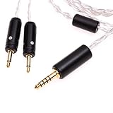KTKTLCKX Crystal 6N OCC Silver Plated Headphone Upgrade Cable for Focal Radiance CELESTEE Clear STELLIA (4.4mm Balanced, 4feet)