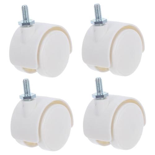 Gatuida 4pezzi Ruote Girevoli Per Mobili Sostituzione Ruote Per Sedia Da Ufficio Facile Installazione Rotazione Silenziose Adatte Mobili E Uffici