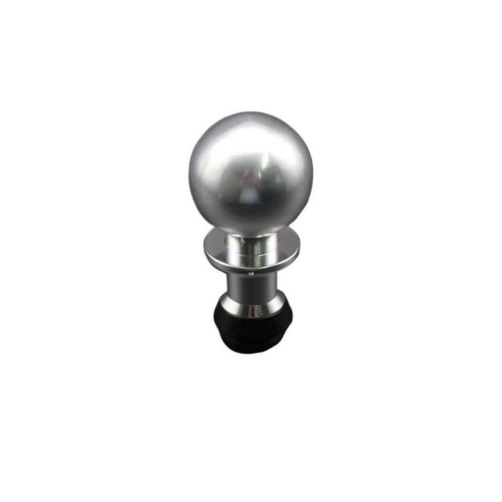 POANBCGY Auto Parts CNC Real Carbon Fiber Gear Shift Knob for BMW E46 E90 E60 E92(Silver)