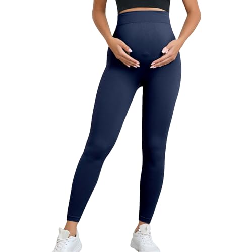 Leggins Deportivos Mujer Leggins Premama Embarazada Deportes Ropa Yoga Pantalon Negro Pantalones Prenatal Cintura Elastica Fitness Medias Vaqueros Postparto Embarazo Opacos Elasticos Embarazadas