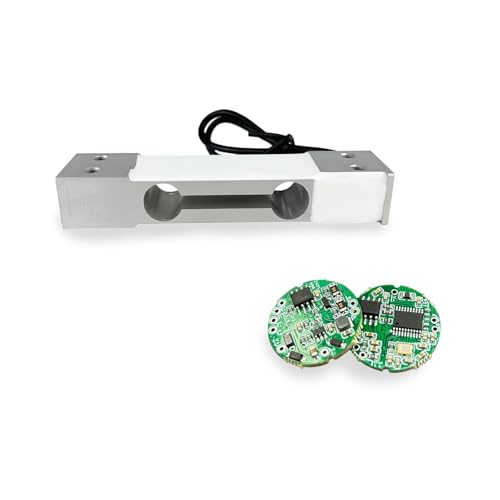Sensor pesaje 30kg con célula de carga 130mm chip conversión señal y placa comunicación RS485