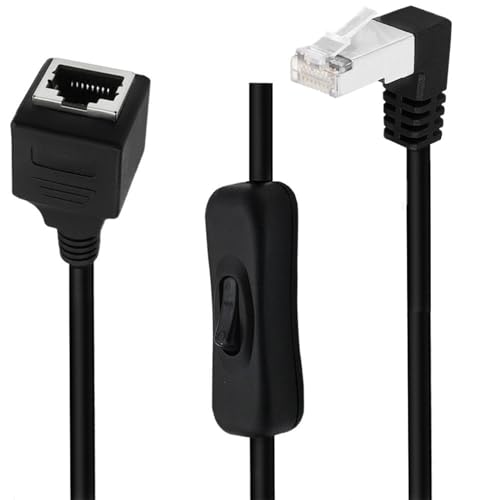 GMBYLBY CAT6e RJ45 Extension Cord with Male to Female Connector Networks Extension Cable for Cat6/Cat5e/Cat5 Ethernets Cable Router and Video Transmission