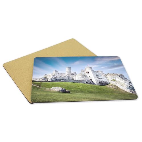 Sets de table souples en liège grand format napperons château Pologne - 5