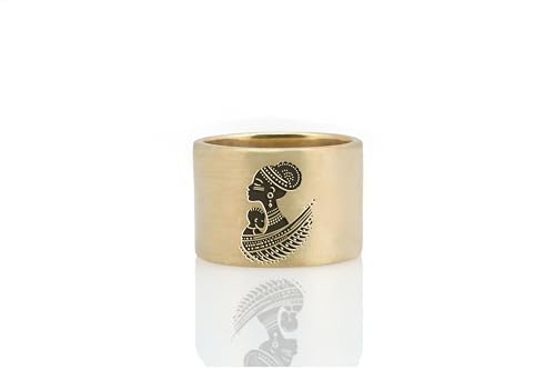 Bague de Mère Personnalisée : gravez l'amour de votre famille dans le design africain