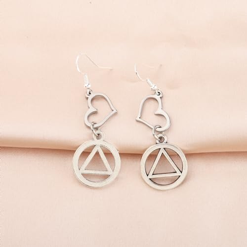 AA Earrings Alcoholics Anonymous Gifts AA Sober Gifts Recovery Sobriety Jewelry AA Sponsor Gifts2