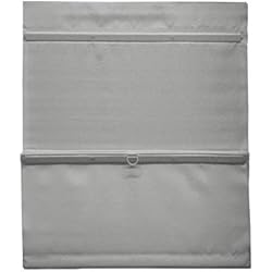 Persianas Romanas Precios GARDINIA EASYFIX Persiana romana magnética con velcro, Cortina romana, Opaca, Todas las piezas de montaje incluidas, Gris, 80 x 140 cm (ancho x alto)