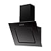 Produktbild Respekta Dunstabzugshaube kopffrei/Dunstabzugshaube schräg 60 cm/Metallgehäuse mit Glasschirm in Schwarz/Abluft - und Umluftfunktion / CH22010SBZ / B / 54  62 dB