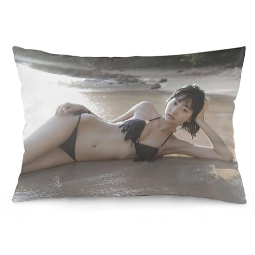 武田玲奈 6 枕カバー ロング枕カバー 両面印刷 柔らかく生地 横寝用抱き枕 向き寝 室内装飾 16 "x24 "