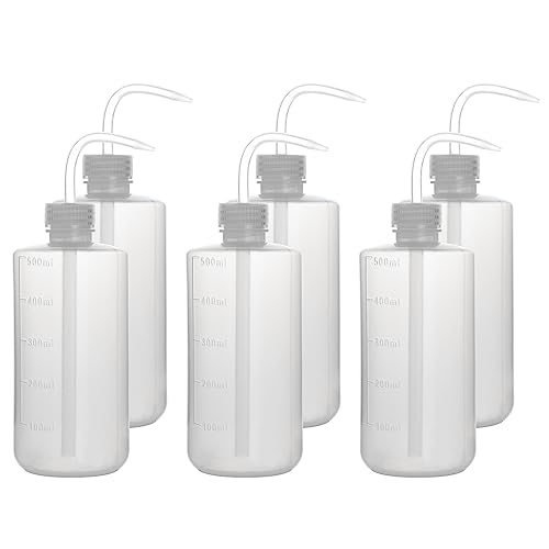 Flacons de lavage LDPE à ouverture étroite Stonylab 500 ml souples et étanches