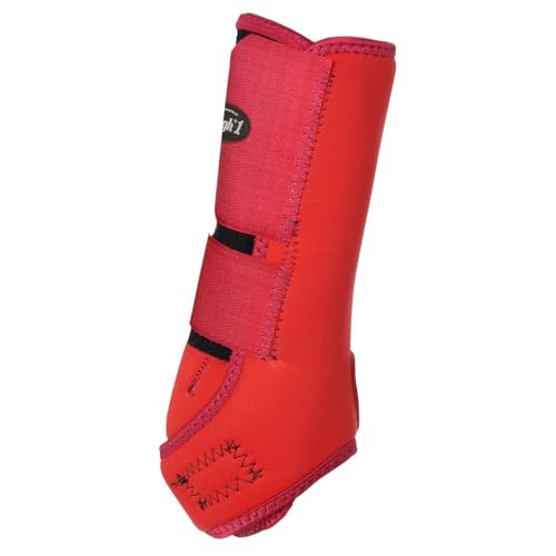 Best Horse Leg Boots for Trail Riding: Top Picks & Reviews 13 Tough 1 Economy Vented Front Sport Boots, Red, Medium