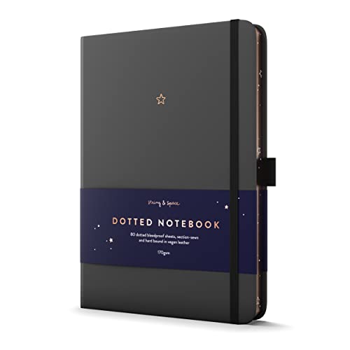 Bullet Dotted Journal by String and Space – Dot Grid Notebook, Dotted 170 GSM Paper – Kawaii Notebook, Handbound with Gift Box – 5.75 x 8.75