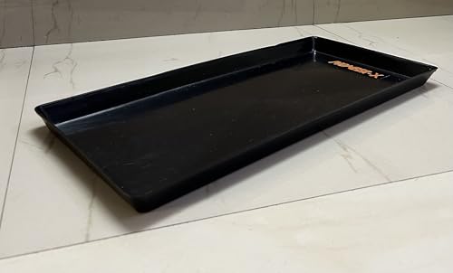 Image of Pioneer-x Plastic Battery Tray for Tall Tubular Inverter Battery, Black, 53 x 21.5 cm,Rectangular Shape, Floor Protection