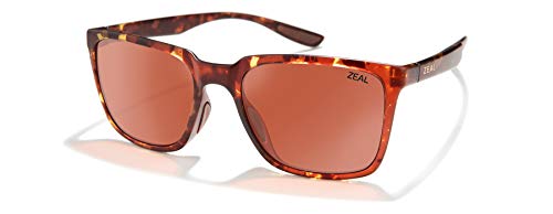 Zeal Optics Campo | Plant-Based Polarized Sunglasses for Men & Women- Matte Tortoise/Polarized Rose Lens