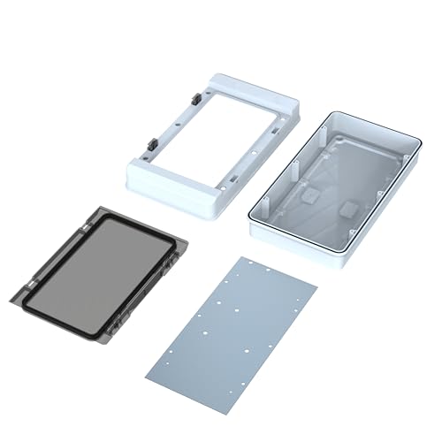 YAVUZ Abs Pano 23.5 x 43.5 x 11.5 cm Taban Saclı IP65 Plastik Pano Montaj Plakalı Elektrik Kutusu Pa