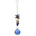 Aiskaer 6pcs Beautiful Colorful Crystal Ball Pendant Chandelier Decor Hanging Prism Ornaments,Crystal Ornament Ball Suncatcher Window Prisms,Feng Shui Faceted Ball