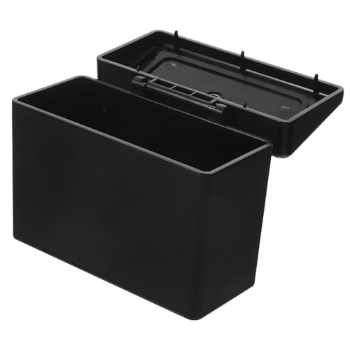 Cubo de basura para coche con tapa de cuero artificial PRETYZOOM de gran capacidad
