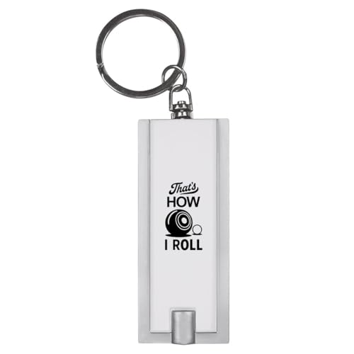 Azeeda 'Thats How I Roll Lawn Bowls' LED Torch Keyring