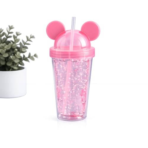 Image of Premium Jelly Sipper Cup with Straw | 500ml BPA-Free Reusable Glitter Drinking Tumbler | Leakproof Water Bottle