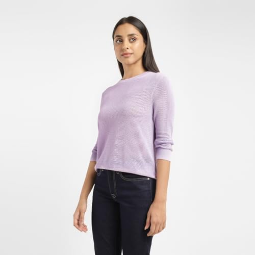 Image of Levi's Women Polyester Round Neck Sweater