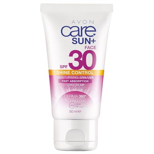 Avon Care Sun+ Shine Control Moisturising Face Cream Very Water Resistant Sun Cream Spf30