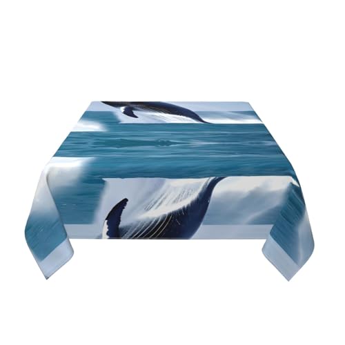 Nappe carrée protège table contre taches rayures DLXW 137 cm polyester