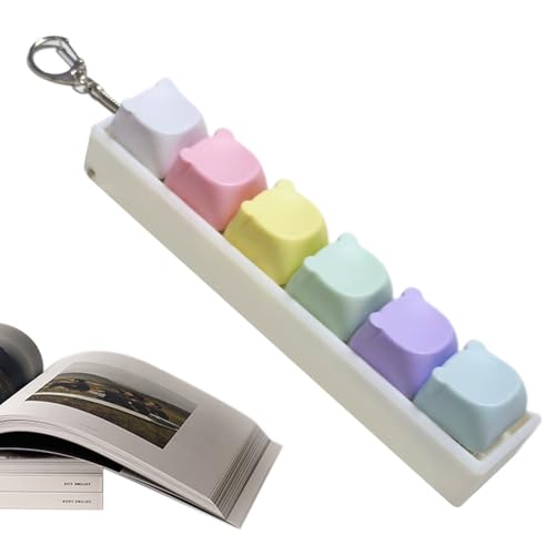 Fidget Toy | Juguete Antiestrés Click Teclado - Colgante Portátil para Bolsos,Llavero De Juguete para Anti Estrés para Estudiantes Universitarios Trabajo Viaje Oficina