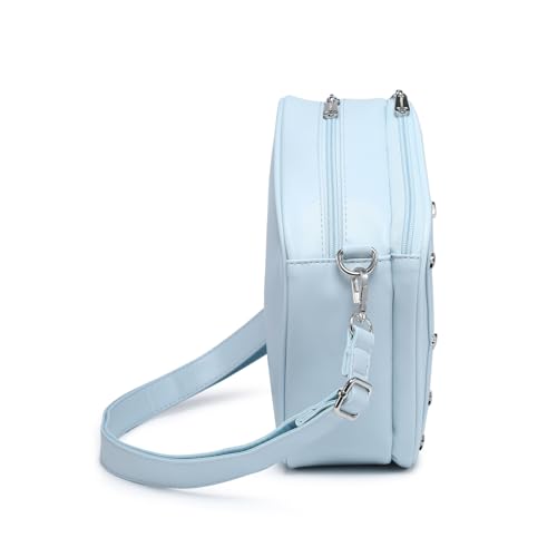 Image of Star PU Ita Crossbody Y2K Aesthetic Clear Pin Window Kawaii Anime Purse | Star Design For Cosplay, Meetups & Daily Y2K Outfits