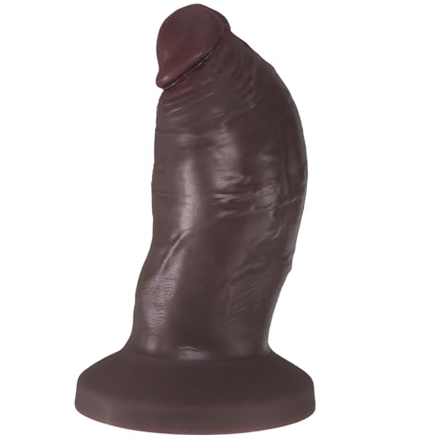 Image of 7.87'' Realistic Huge Thick Dildo for Women, Lifelike Soft Giant Dark Brown BBC Dildo with Strong Suction Cup, Silicone Adult Toys & Games for Advanced Male Female (Dark Brown)