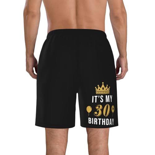 Men's Swim Trunks Beach Board Shorts Quick Dry Drawstring Shorts Swimwear Bathing Suits Swimming Trunks3