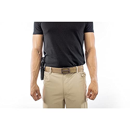 Nexbelt Men's Belt, EDC Titan Nylon Gun Tactical Ratchet Belt for Concealed Carry (Tan)