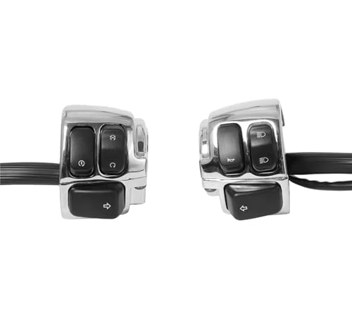 Commutateurs de bouton de clignotant de moto 25mm pour guidon Sportster Dyna