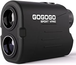 Gogogo Sport Vpro Laser Golf/Hunting Rangefinder, 6X Magnification Clear View 650/900 Yards Laser Range Finder, Accurate, Slope Function, Pin-Seeker & Flag-Lock & Vibration, Easy-to-Use Range Finder