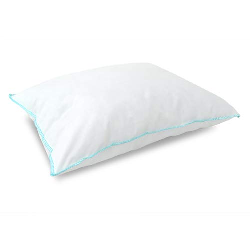 Oreiller pour bébé, oreiller en fibre pour enfants, oreiller anti-allergique 35 x 27, oreiller lavable avec fermeté super douce et traitement anti-acariens Cover
