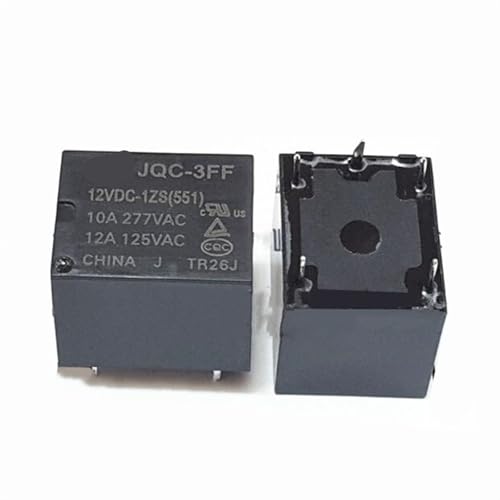 Relais JQC-3FF-12VDC-1ZS 551 mini relais 12V 10A à 5 broches pour circuits électroniques