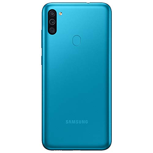 Samsung Galaxy M11 Android Smartphone ohne Vertrag, Triple-Kamera, 6,4 Zoll HD+ Infinity-O Display, großer 5.000 mAh Akku, 32 GB/3GB, Handy in Blau, deutsche Version exklusiv bei Amazon