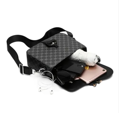Bolsa de hombro multiusos en negro mixto con diseño ergonómico unisex 2