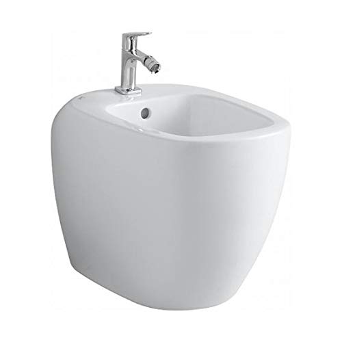 Keramag Citterio bidet 50053838011, avec trop-plein, sur pied, blanc avec KeraTect
