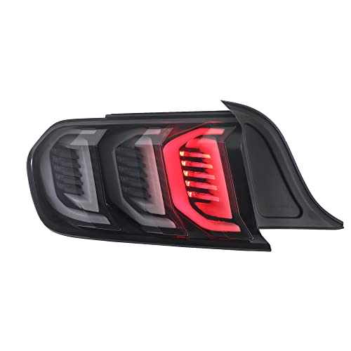 Mostplus Led Tail Lights Assembly Rear Lamp Black Housing Smoke Lens Compatible With 2015-2021 Ford Mustang (Set Of 2) #TOP3
