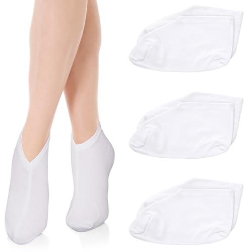 3 Pairs Moisturizing Socks Overnight Cotton Lotion Foot Cover Mask Moisture Enhancing Socks Absorbing Spa Feet Sleeve for Dry Care Cosmetic Women Men Beauty Pedicure