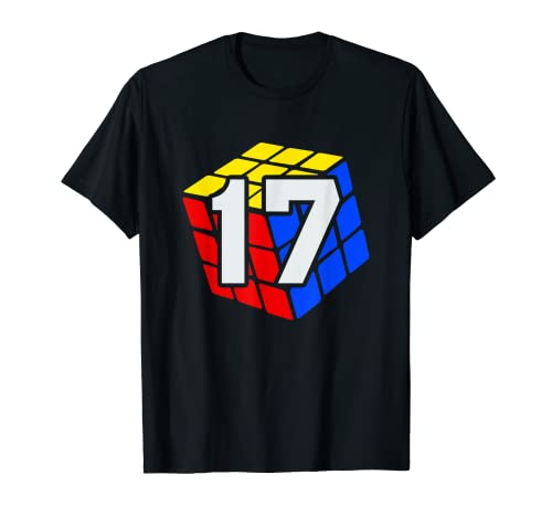 Speed Cubing Competitive 17 ans anniversaire pour garçons et enfants T-Shirt