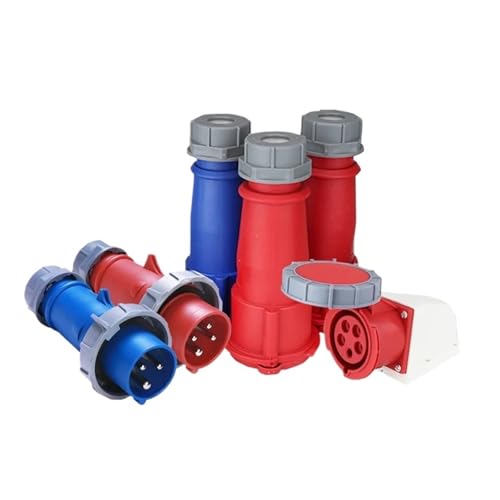 Base de corriente industrial de 4 polos para montaje en pared impermeable 3