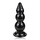 Riesen Buttplug Analkugeln mit Saugnapf Super Lange Analkette Analplug mit Anal Kugeln Anus Dilatator Prostata Massagegerät Anal Butt Plug Sexspielzeug für Frauen Männer G-Punkt Analdildo (3 Kugeln)