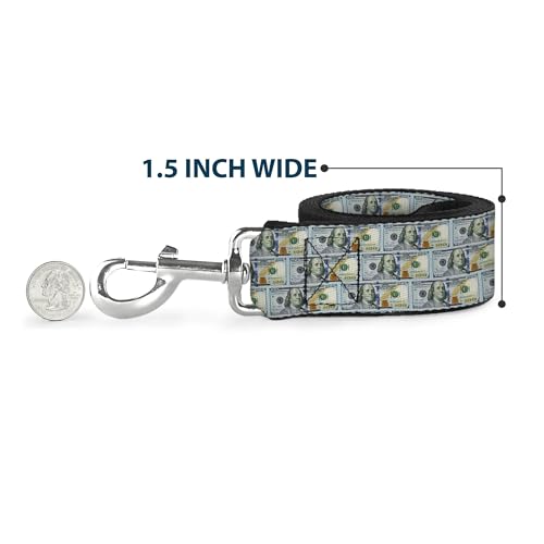 Laisse Buckle Down 100 Dollar Bill en nylon imprimé haute densité