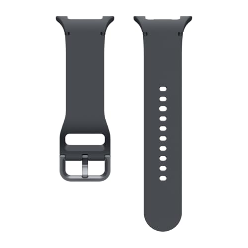 Image of Samsung Galaxy Watch 8 Series Sport Band, Rubber, Dynamic Lug System, Flexible Fit, Breathable, Compatible with Galaxy Watch 8 and Watch 8 Classic, S /M Dark Gray